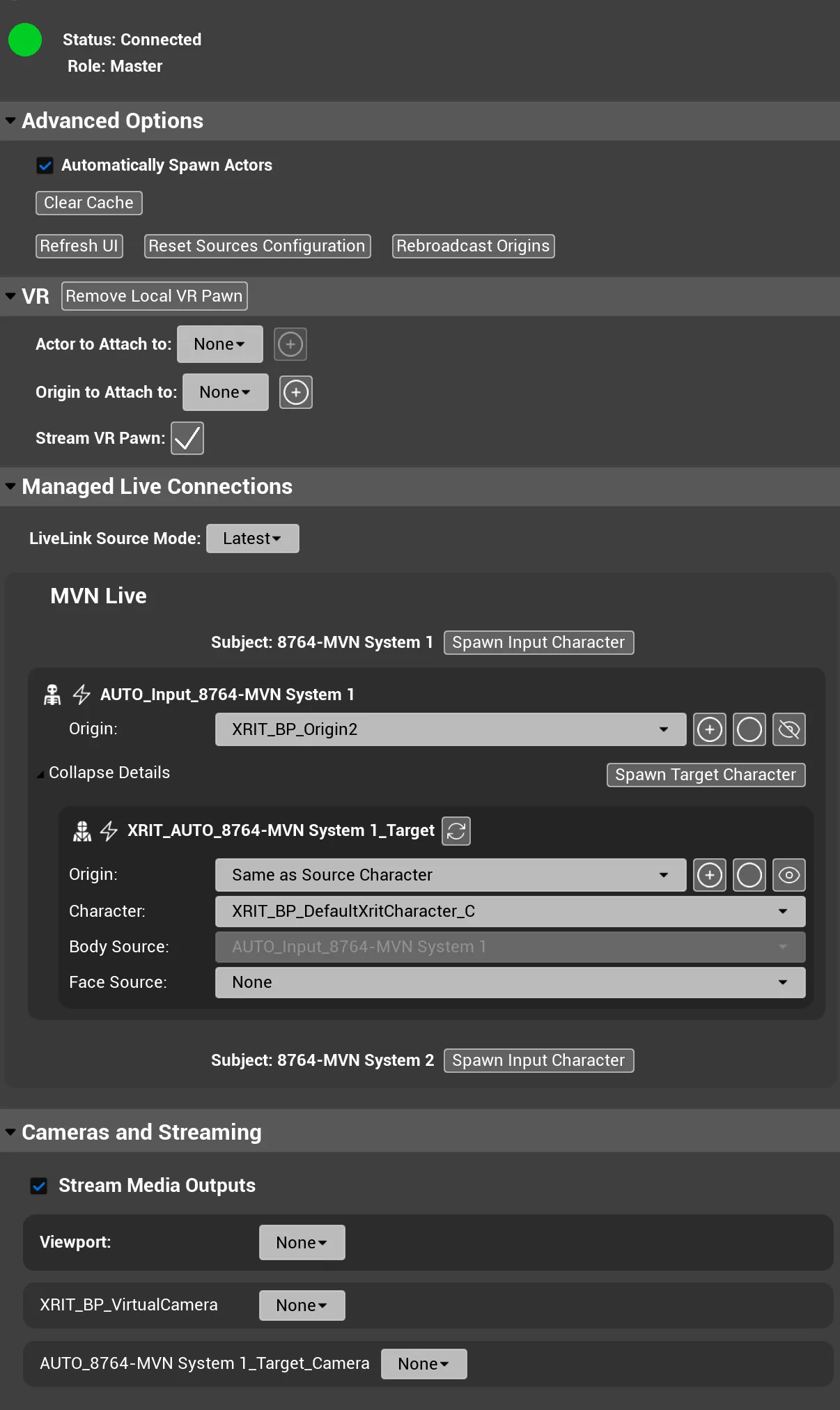 XR-IT Unreal Engine Plugin UI